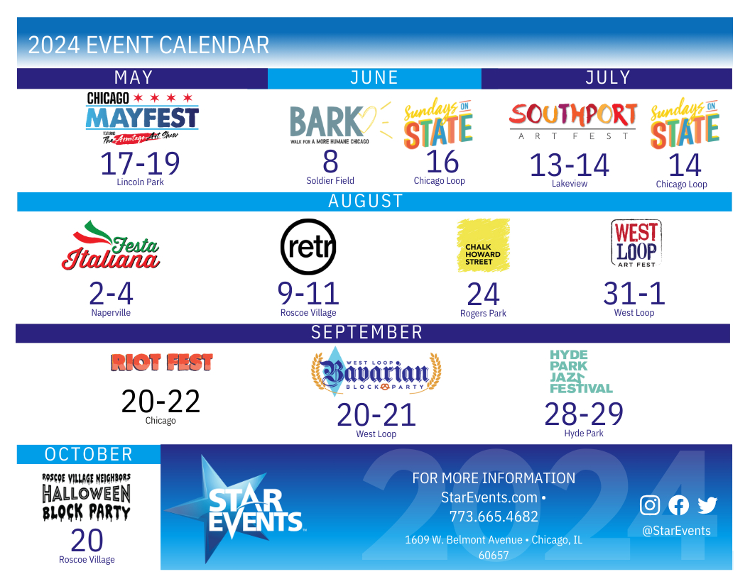 Chicago Events Calendar July 2024 Calendar 2024 Printable Calendar 2024