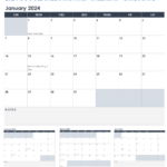 Free Google Calendar Templates | Smartsheet | July 2024 Calendar Google Sheets