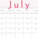 Free Printable, Custom July 2024 Calendar Templates | Canva | July 2024 Calendar Minimalist