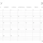 Free Printable & Fillable July Calendar 2024 | July 2024 Calendar With Lines