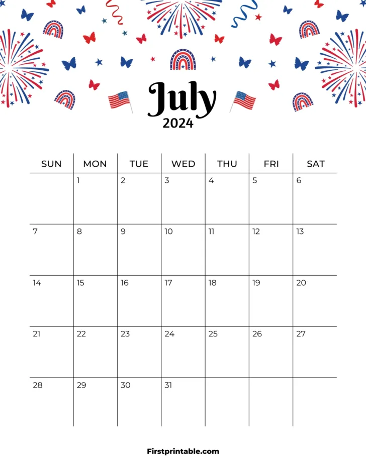 July Calendar 2024 Usa | Calendar 2024