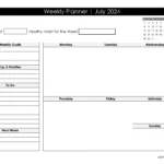 Free Printable July 2024 Calendar | Customize Online | Weekly July 2024 Calendar