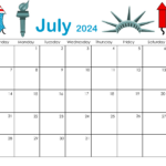 Free Printable July 2024 Calendar Pages And Templates | July Daily Calendar 2024