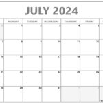 July 2024 Calendar | Free Printable Calendar | Earning Calendar July 2024