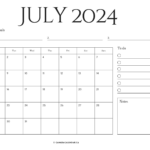 July 2024 Calendar [Free Templates Download]   Free Printable | July&#039;s Calendar For 2024