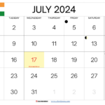 July 2024 Calendar India |  Calendar 2024