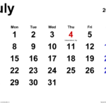 July 2024 Calendar | Templates For Word, Excel And Pdf | 2 July 2024 Calendar Printable