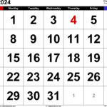 July 2024 Calendar | Templates For Word, Excel And Pdf | 6th July 2024 Calendar Printable