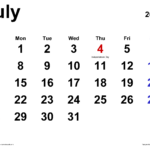 July 2024 Calendar | Templates For Word, Excel And Pdf | July 2024 Calendar Printable Word