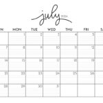 July 2024 Calendars   50 Free Printables | Printabulls | Blank Calendar July 2024 Free Printable