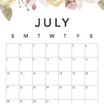 July 2024 Calendars   50 Free Printables | Printabulls | Cute Printable July Calendar 2024