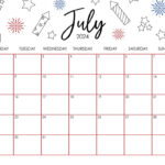 July 2024 Calendars   50 Free Printables | Printabulls | July 2024 Calendar Summer