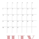 July 2024 Calendars   50 Free Printables | Printabulls | July 2024 Vertical Calendar