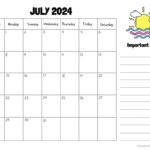 July 2024 Calendars (52 Free Pdf Printables) | 2Nd July 2024 Calendar Printable