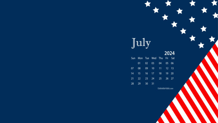 July 2024 Desktop Calendar Wallpaper | Calendar 2024