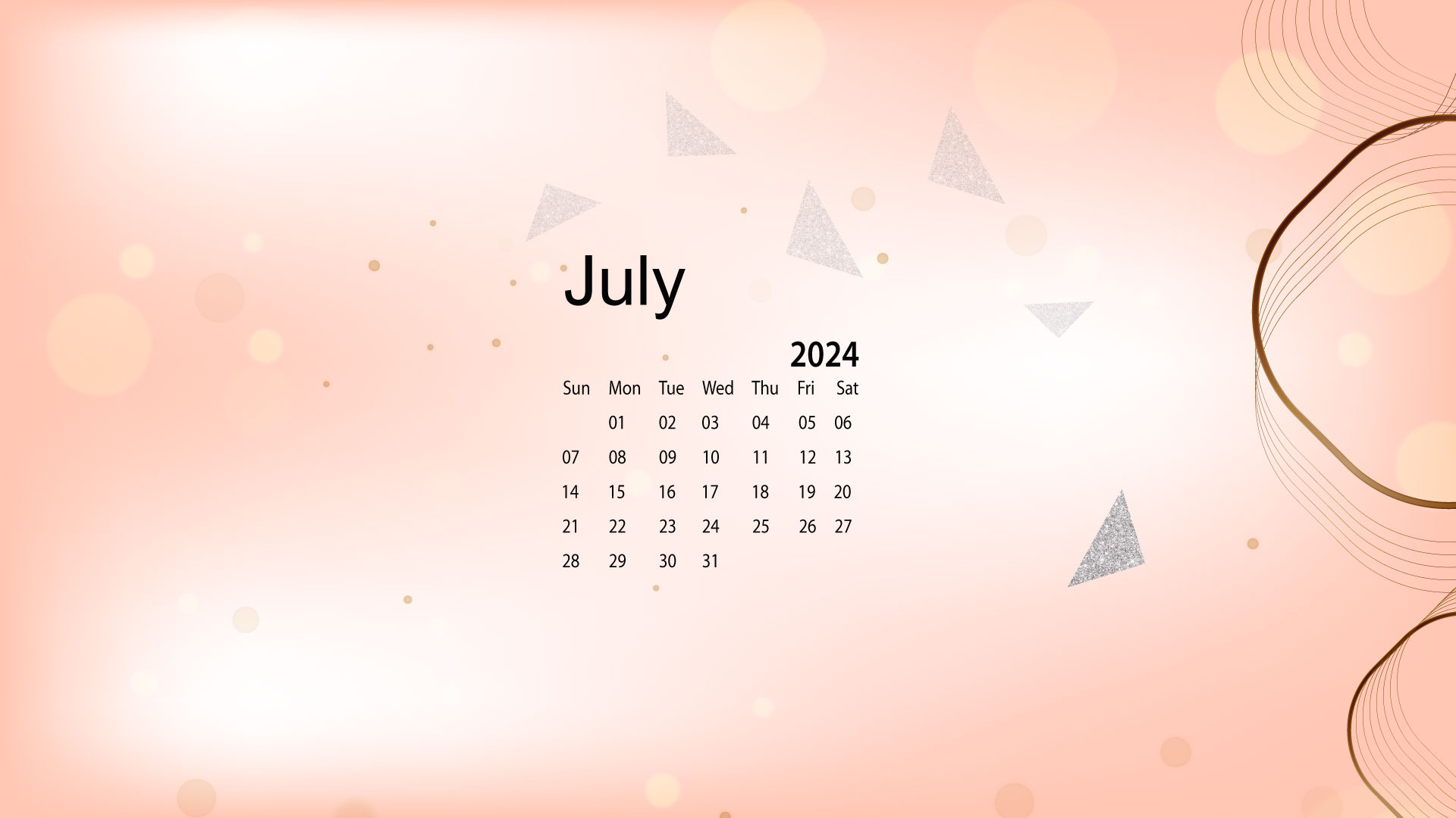 July 2024 Desktop Wallpaper Calendar - Calendarlabs | July 2024 Background Calendar