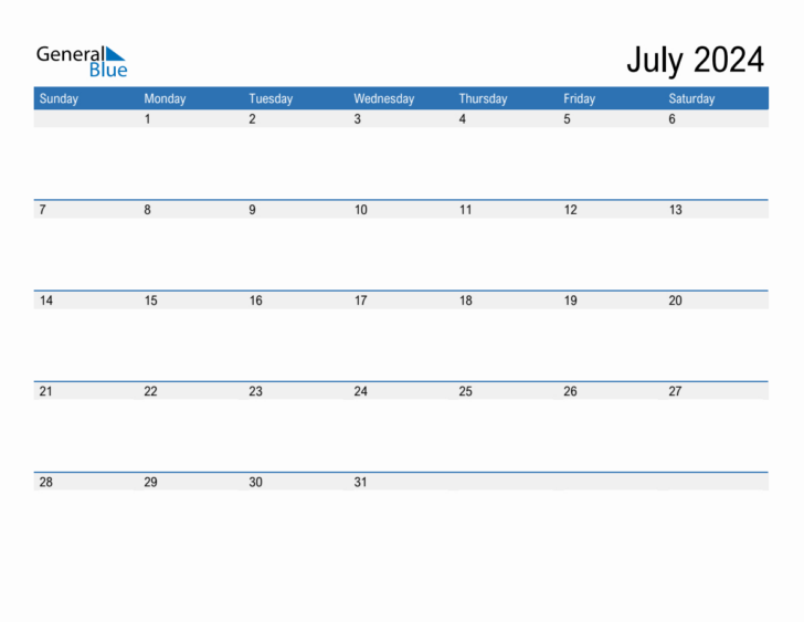 July Editable Calendar 2024 | Calendar 2024