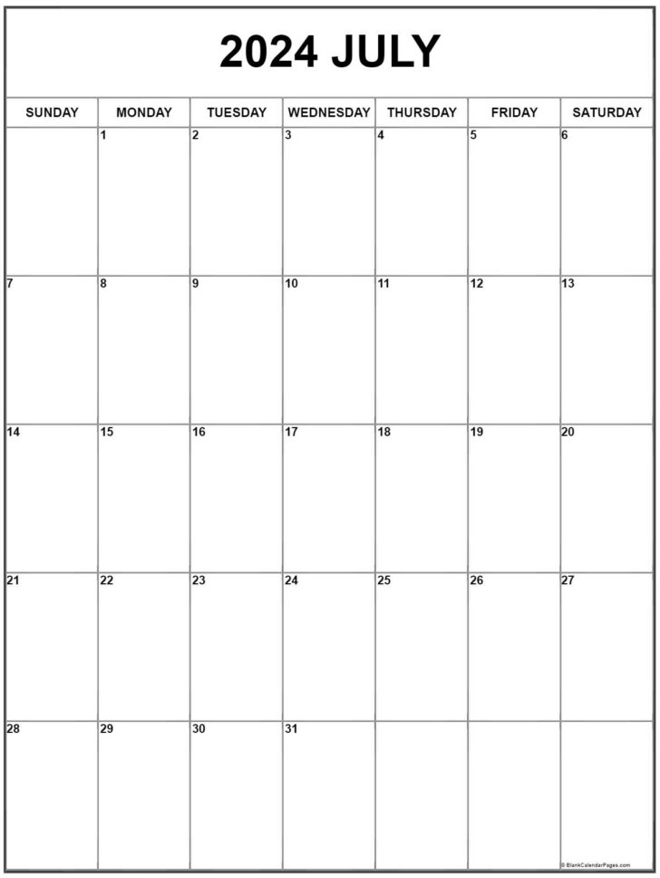 16th July 2024 Calendar Printable | Calendar 2024