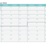 July And August 2024 Printable Calendar |  Calendar 2024