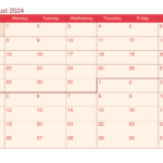 July And August 2024 Printable Calendar | July And August Calendar Printable 2024