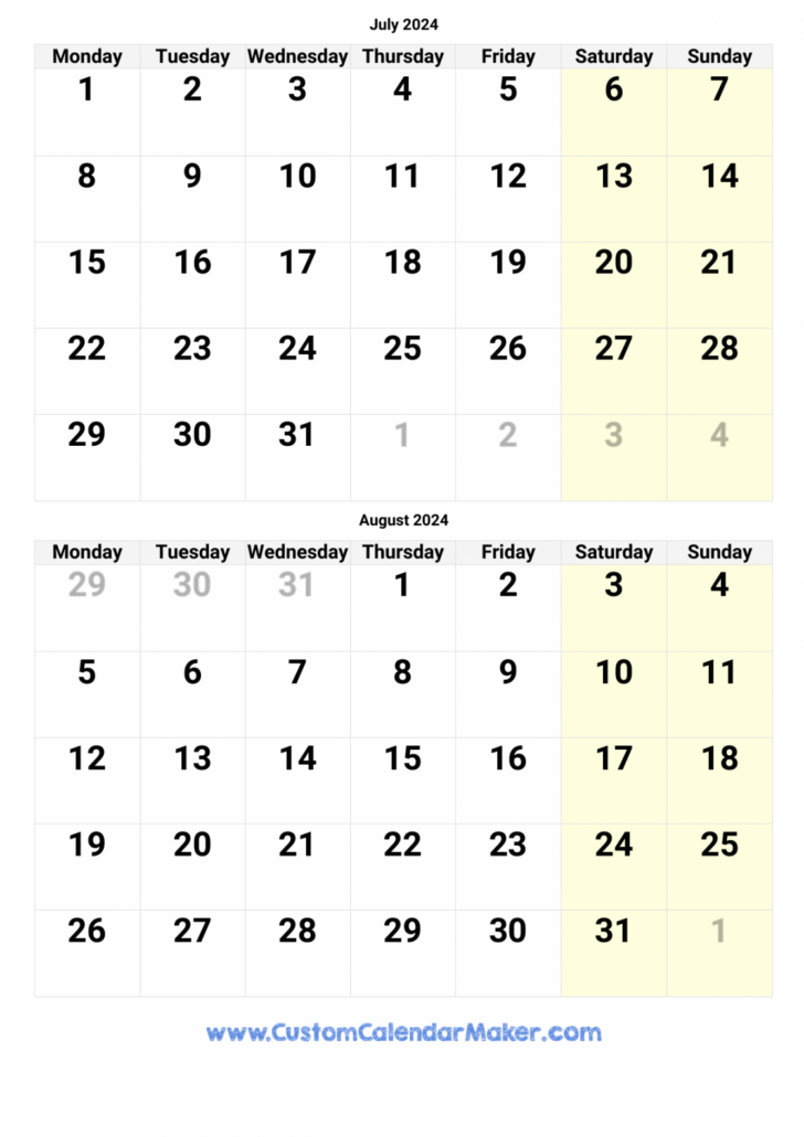 July August and September 2024 Calendar | Calendar 2024