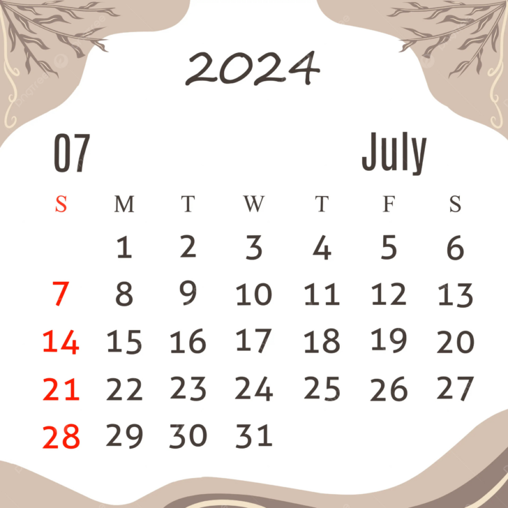 July Calendar 2024 Design | Calendar 2024