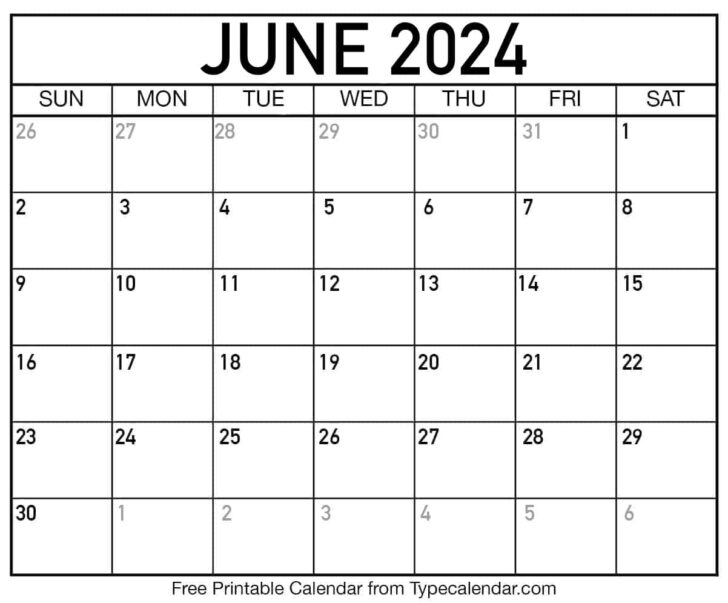Editable Calendar June and July 2024 | Calendar 2024