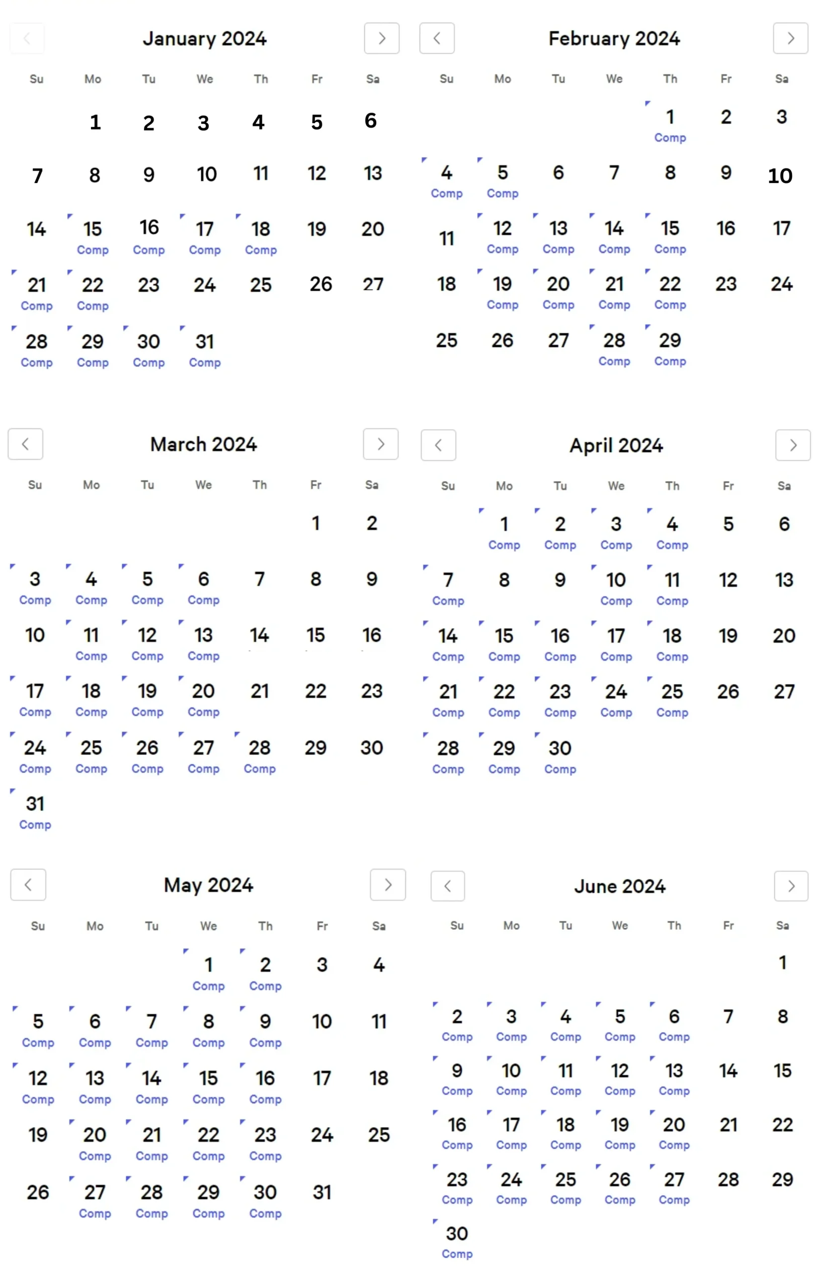 Myvegas Rewards Hotel Comp Calendars (2024) | Calendar 2024