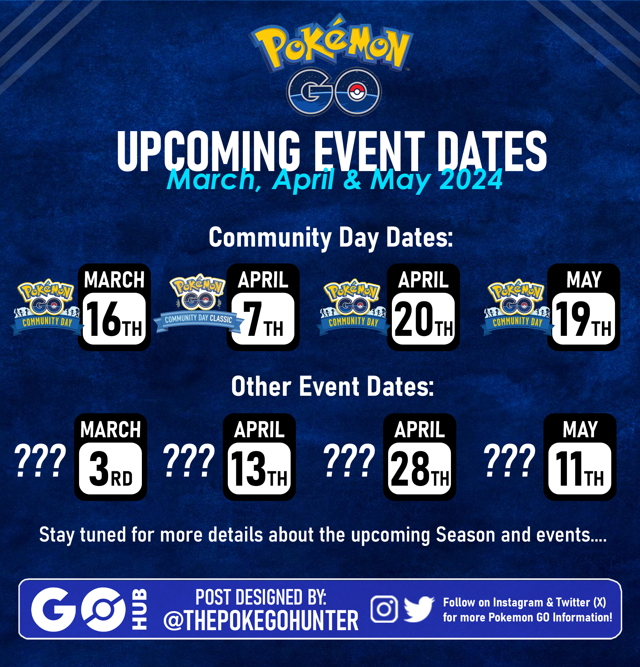 Next Season Dates For Your Diary! | Pokémon Go Hub | July 2024 Calendar Pokemon Go