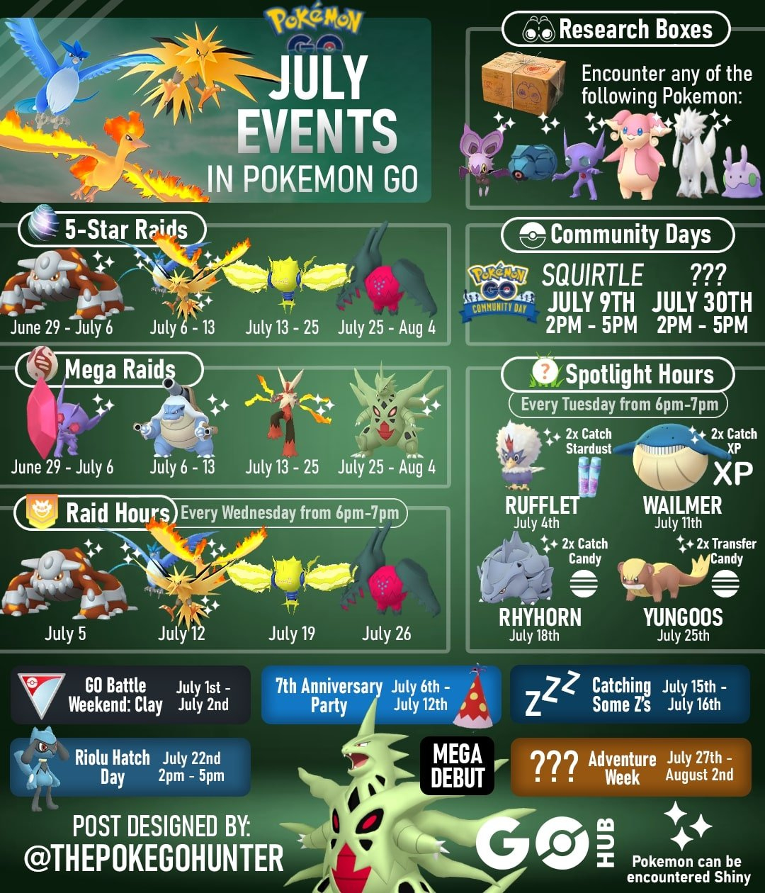 Pokémon Go July 2023 Event Guide | Pokémon Go Hub | Pokemon Go July 2024 Calendar