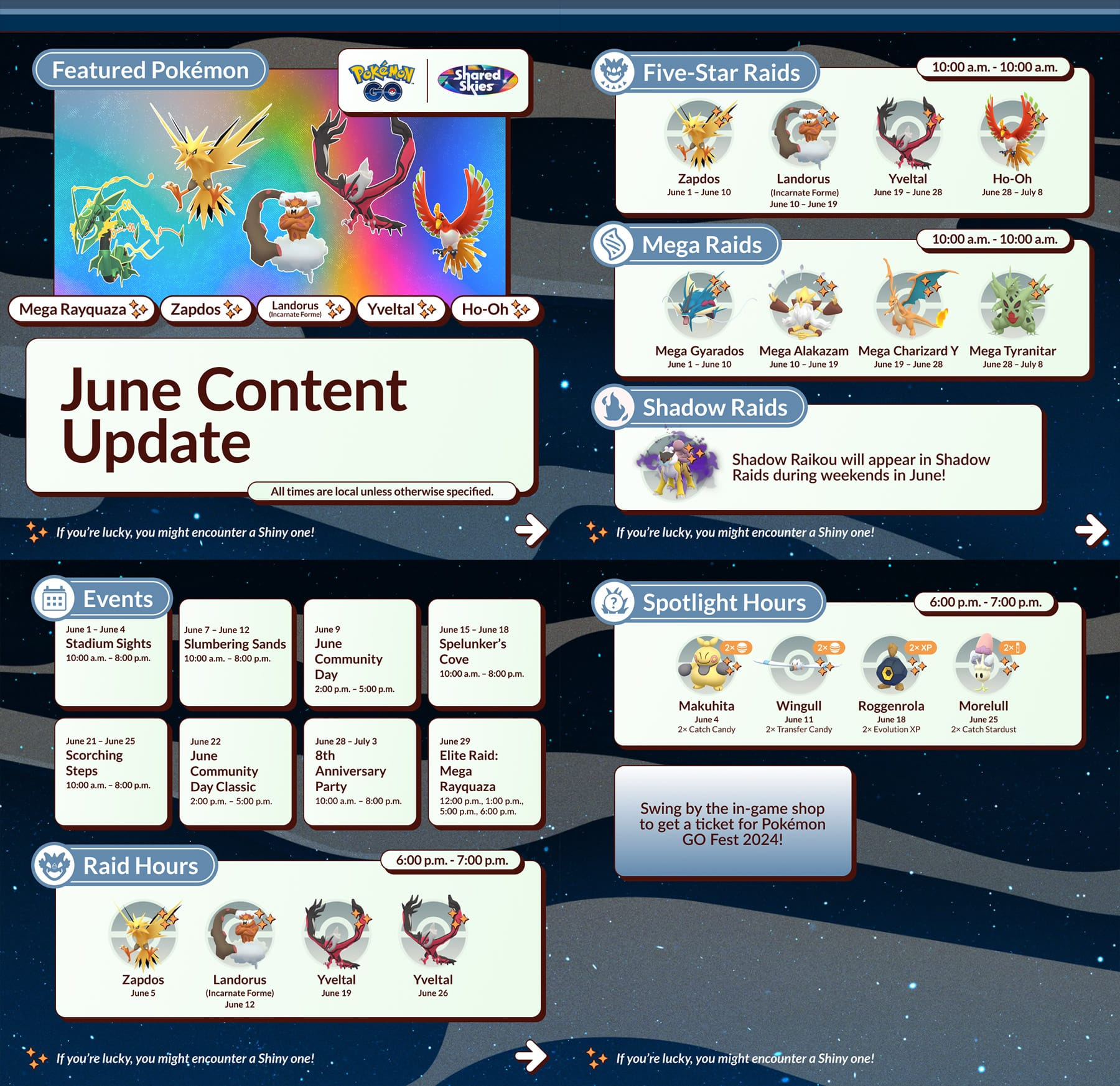 Pokémon Go June 2024 Events Guide | Pokémon Go Hub | Calendar 2024