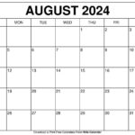 Printable August 2024 Calendar Templates With Holidays | Free June July August 2024 Calendar