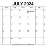 Printable July 2024 Calendar   Ko Fi ❤️ Where Creators Get | Wiki Calendar July 2024