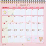 Sanrio Figur Cinnamoroll Kleiner Wandkalender Tagebuch M 2024 Mit Aufkleber  Neu | Sanrio July 2024 Calendar