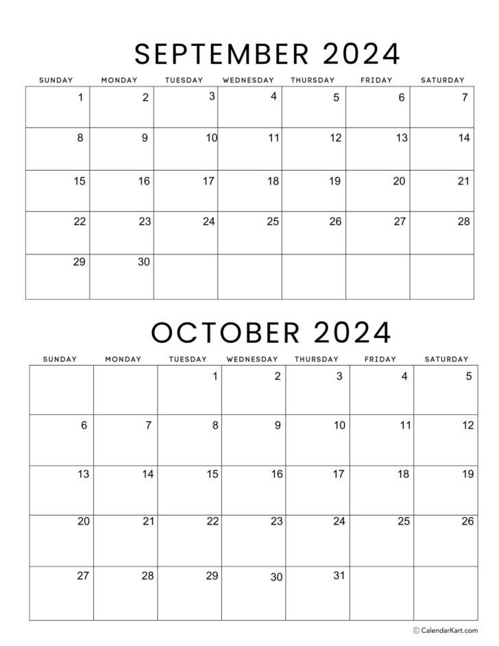 July August September October 2024 Calendar | Calendar 2024