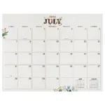 Tf Publishing July 2024 June 2025 Monthly Desk Calendar 17X22 | Desk Calendar July 2024