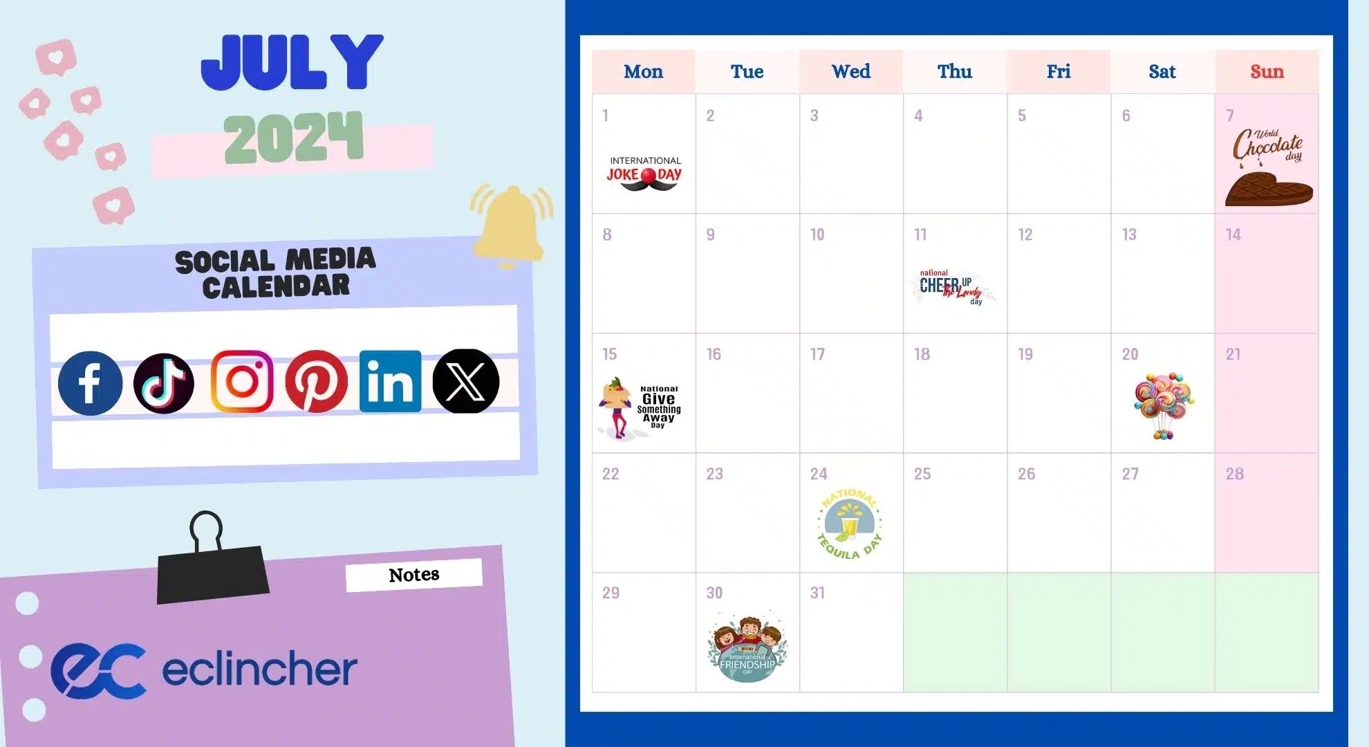 The Essential Social Media Calendar 2024 That You Can&amp;#039;T Miss | Calendar 2024