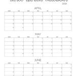 Three Month/Quarterly Calendars   36 Free Calendars | Printabulls |  Calendar 2024