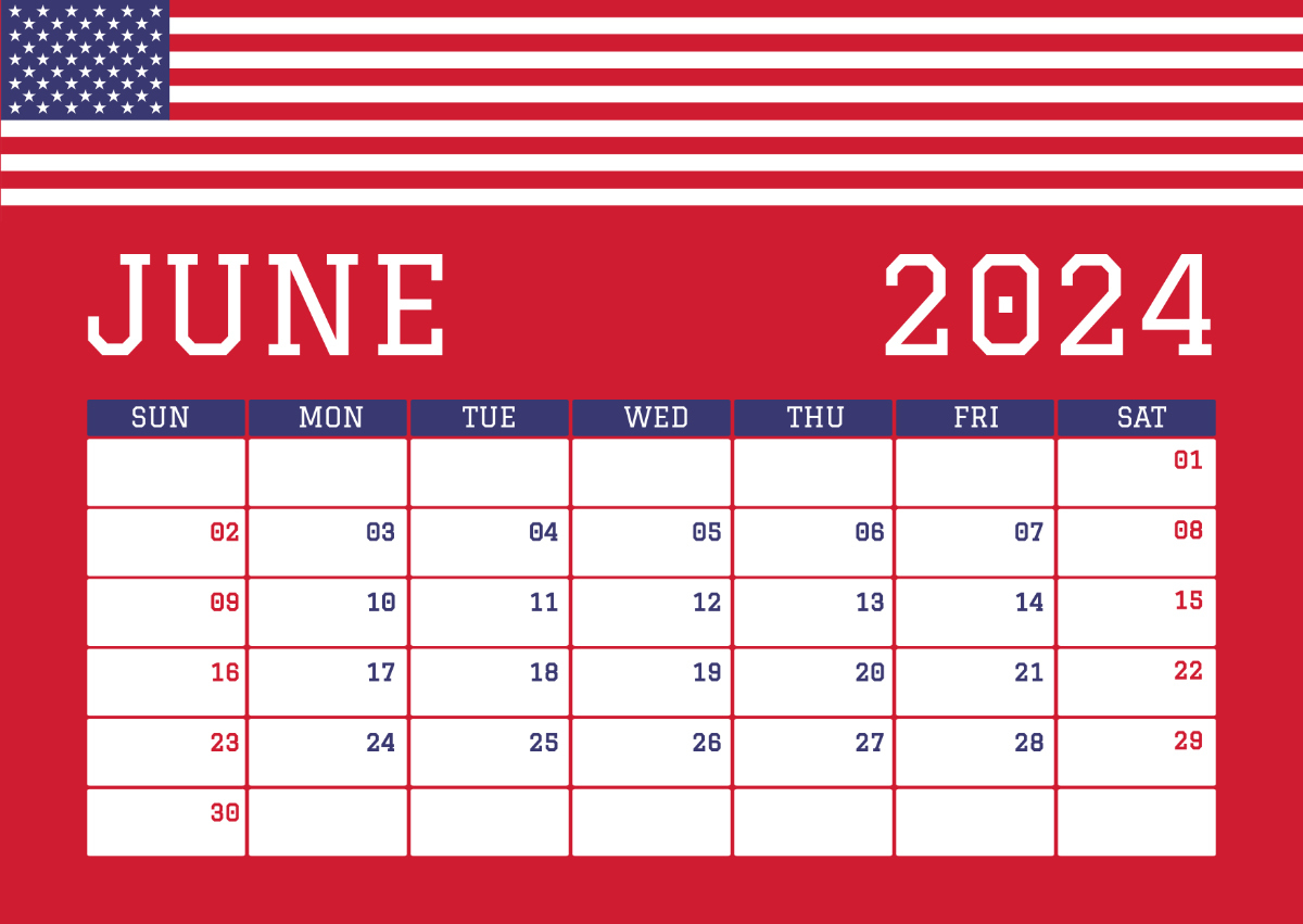 Us Economic Calendar June 2024 Template - Edit Online &amp;amp; Download | Calendar 2024