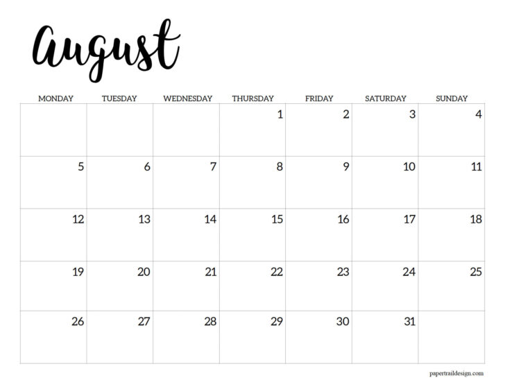 August 2024 – June 2025 Calendar Printable | Calendar 2024