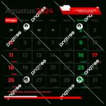 August 2024 Calendar Complete With National Holidays Vector, 2024 | August 2024 Calendar With Holidays