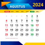 August 2024 Calendar Complete With Red Dates And National Holidays | August Holiday Calendar 2024