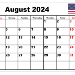 August 2024 Calendar Printable Pdf Templates Free Download | August 2024 Calendar With Holidays Printable