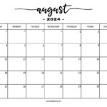 August 2024 Calendar – Sketch Repo | August Calendar Images 2024