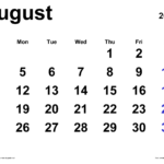 August 2024 Calendar | Templates For Word, Excel And Pdf | August 18 2024 Calendar