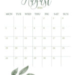 August 2024 Calendars   50 Free Printables | Printabulls | Aesthetic August Calendar 2024