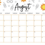 August 2024 Calendars   50 Free Printables | Printabulls | August 2024 Calendar Cute Printable