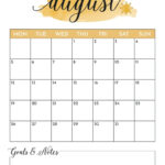 August 2024 Calendars   50 Free Printables | Printabulls | August Calendar 2024 Printable Cute