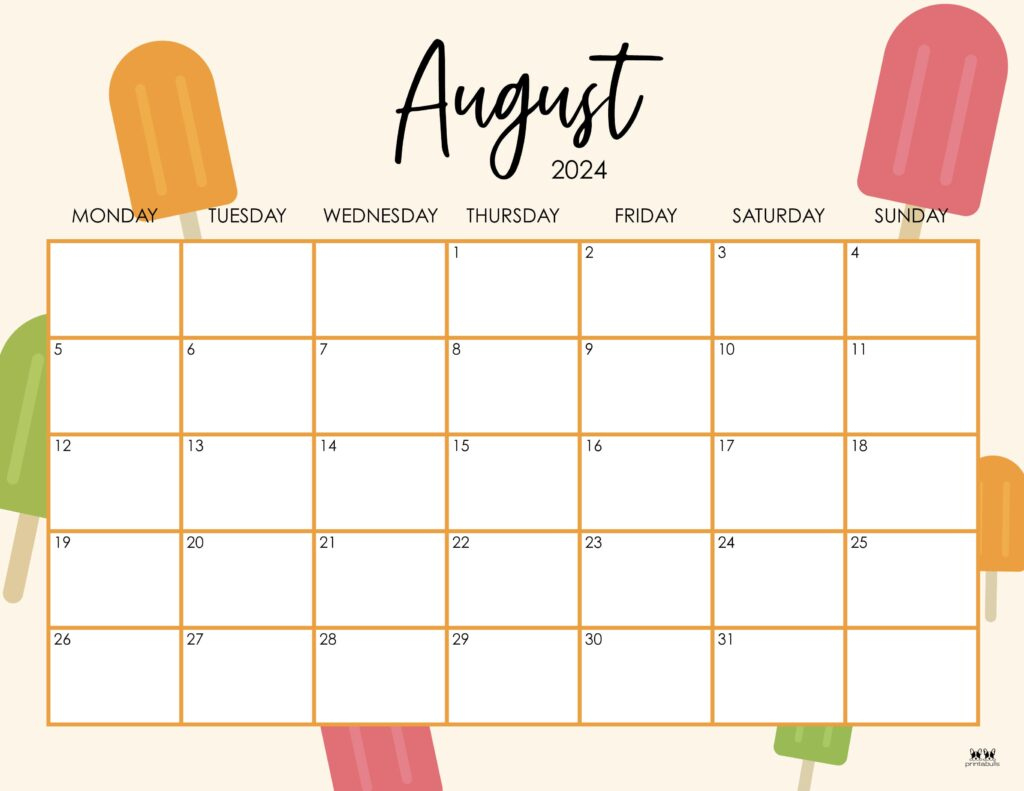 August 2024 Calendars - 50 Free Printables | Printabulls | Calendar 2024