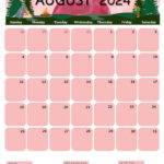 August 2024 Calendars (52 Free Pdf Printables) | August 2024 Calendar Printable Portrait